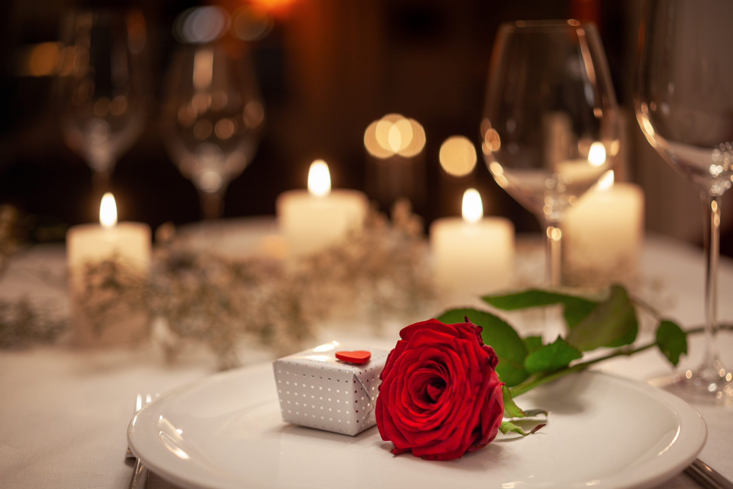 Candlelight Dinner zum Valentinstag